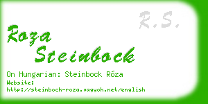 roza steinbock business card